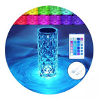 Lampara Cilindrica De Cristal RGB