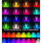Lampara Cilindrica De Cristal RGB