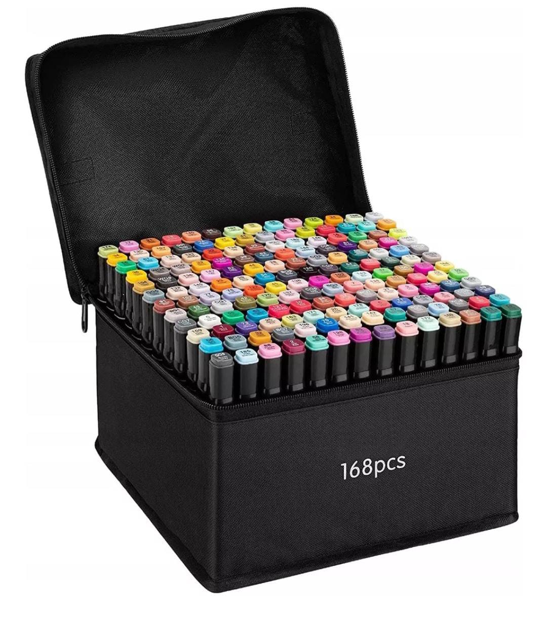 Plumones Set 168 Markers