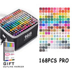 Plumones Set 168 Markers